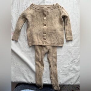 Lil legs speckled baby 2 piece outfit